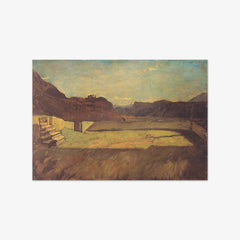 At Calvary Mountain near Bolzano by Alfredo Egger-Lienz