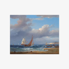 Maritime Scene by Adolph Friedrich Vollmer