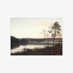 An Evening in August from Silkeborg by Adolph Larsen