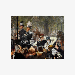 Departure of King Wilhelm I by Adolph Menzel