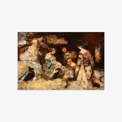Park Scene by Adolphe Joseph Thomas Monticelli