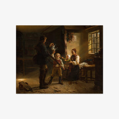 The Hunter Returns Home by Adolph Tidemand