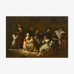 Elegant Society by Adolphe Joseph Thomas Monticelli