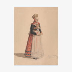Ingeborg Andresdatter Gulsvik as Bride by Adolph Tidemand