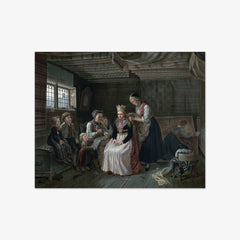 Bridal Preparation by Adolph Tidemand