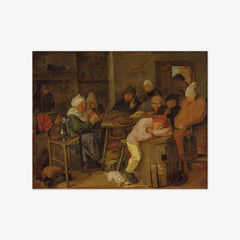 Peasant Group in an Interior by Adriaen Brouwer