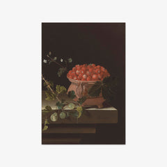 Still Life with a Bowl of Strawberries by Adriaen Coorte