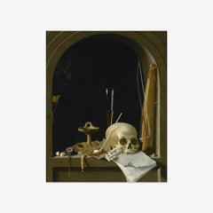 Vanitas Still Life in a Niche by Adriaen Coorte