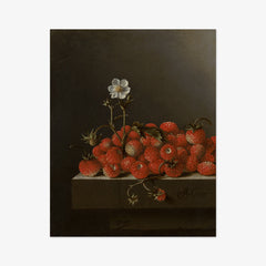 Still Life with Wild Strawberries by Adriaen Coorte