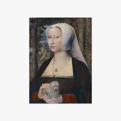 Portrait of a Lady, Half-Length, with a Dog by Adriaen Isenbrant