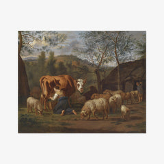 The Milking Woman by Adriaen van de Velde