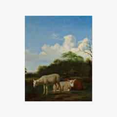 Three Sheep by Adriaen van de Velde