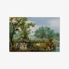 A Merry Company in an Arbor by Adriaen van de Venne