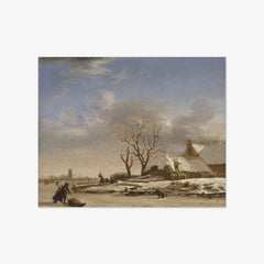 Winter Landscape by Adriaen van de Velde