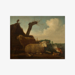 Sheep and Ram by Adriaen van de Velde