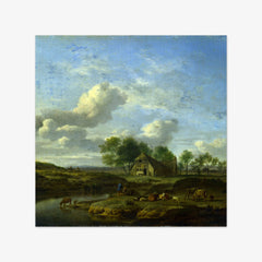 A Landscape with a Farm by Adriaen van de Velde
