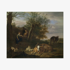 Peasants and Cattle by Adriaen van de Velde