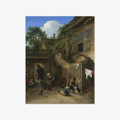 The Cottage Dooryard by Adriaen van Ostade