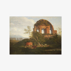 The Minerva Temple by Ludwig Richter