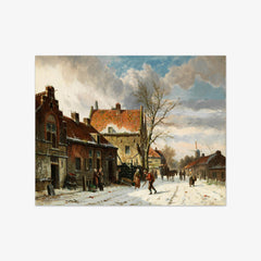 Winter Village by Adrianus Eversen