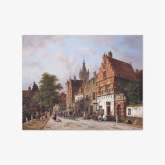 A View in Delft by Adrianus Eversen