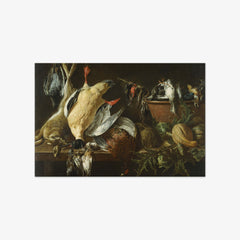 Still Life with Games and Vegetables by Adriaen van Utrecht
