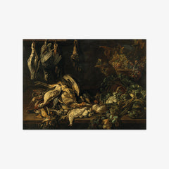Still Life with Game, Fowl, and Vegetables by Adriaen van Utrecht