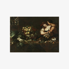 Still Life with Figures by Adriaen van Utrecht