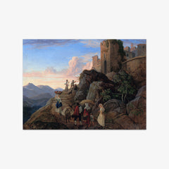 Civitella (Evening) by Ludwig Richter