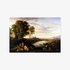 Banks of the Tiber near Acqua Acetosa by Ludwig Richter