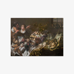 Kitchen Still Life with Game, Fruit and Vegetables by Adriaen van Utrecht