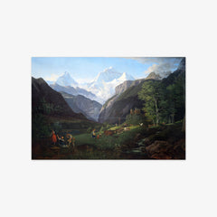 A Spring Morning in the Lauterbrunnen Valley by Ludwig Richter