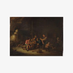 Interior with Peasants by Adriaen van Ostade