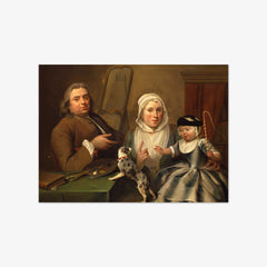Portrait of Albertus de Jonck and his family by Aert Schouman