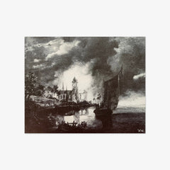 Burning Church by Aert van der Neer