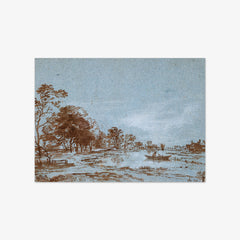River Landscape by Moonlight by Aert van der Neer
