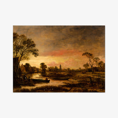 River Landscape by Aert van der Neer