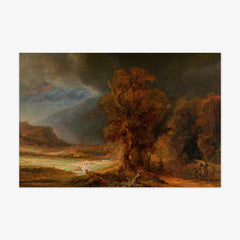 Landscape with the Good Samaritan by Rembrandt van Rijn