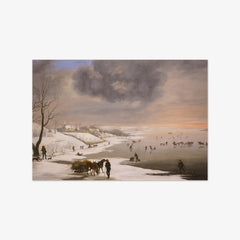 Winter Landscape with Brabrand Church by Christian David Gebauer
