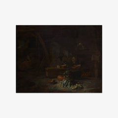 Interior of a Kitchen by Adriaen van Ostade