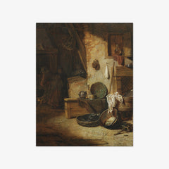 Kitchen Interior by Willem Kalf