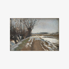 Winter Landscape. Utterslev near Copenhagen by Albert Gottschalk