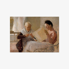 Annie Edelfelt with Fredrika Snygg by Albert Edelfelt
