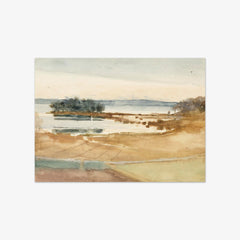 Seashore, Brown Sand by Albert Edelfelt