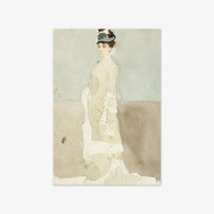 Woman in Walking Dress by Albert Edelfelt