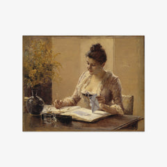 Lady Writing a Letter by Albert Edelfelt