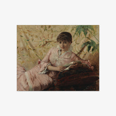 Reading Parisienne by Albert Edelfelt