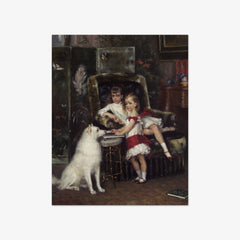 Michael and Xenia, Children of the Emperor Alexander III by Albert Edelfelt