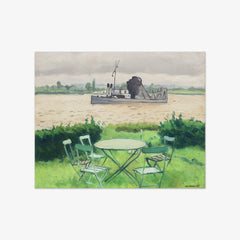 Terrace at Vieux Port by Albert Marquet