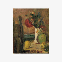Still Life with Flowers and Fruits by Nakamura Tsune
